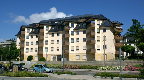 Ansicht des Ärztehauses "Haus Humanitas" Am Bahnhof 7